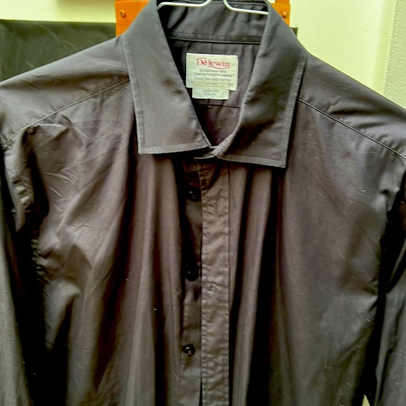 T.M.Lewin Other - T. M. Lewin London Men’s 17x36 Black Long Sleeve Dress Shirt